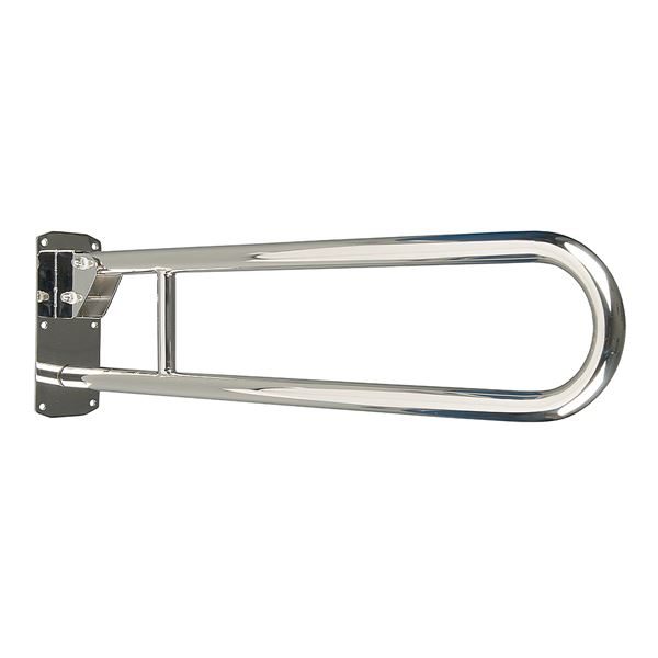 800mm Support Rail - Polished Steel